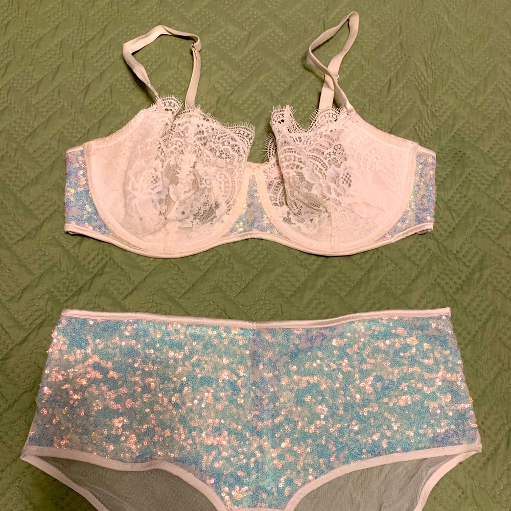 Lace/sequin set